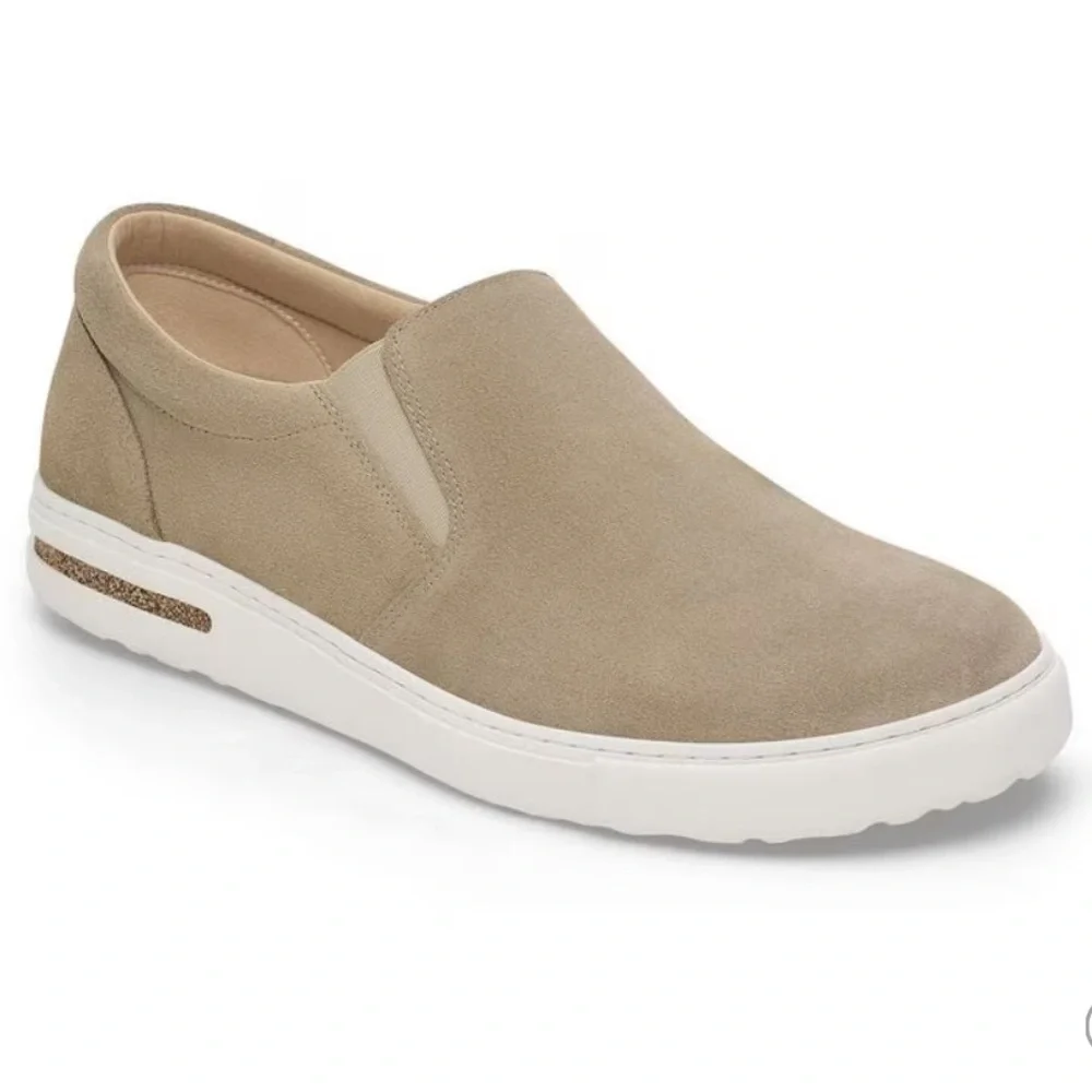 NWOT Birkenstock Oswego Suede Leather SlipOn Sneakers Shoes 38 EU/ W7-7.5 - Picture 1 of 12
